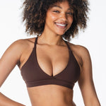 'Serenity' Crop - Dark Choc - Kikiva Collection