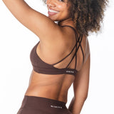 'Serenity' Crop - Dark Choc - Kikiva Collection