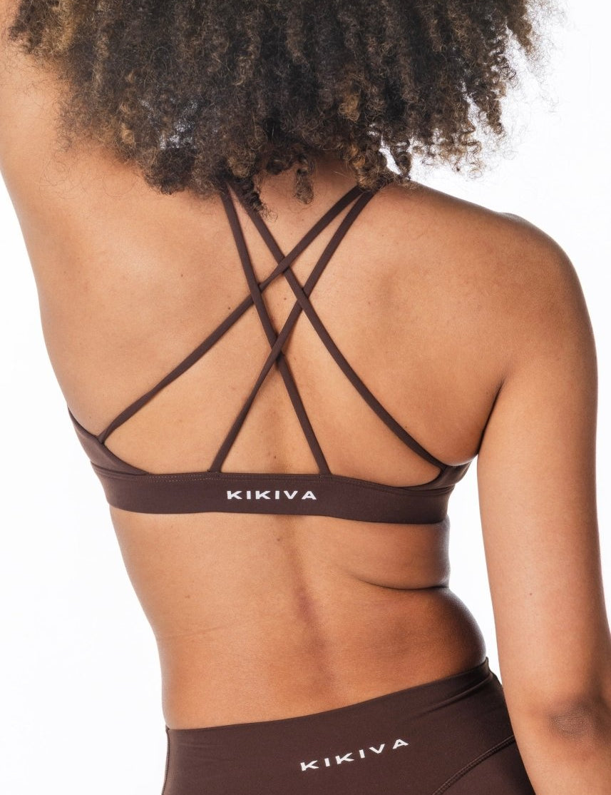 'Serenity' Crop - Dark Choc - Kikiva Collection