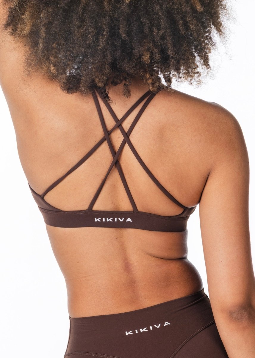 'Serenity' Crop - Dark Choc - Kikiva Collection