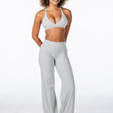 'Serenity' Crop - Light Grey - Kikiva Collection