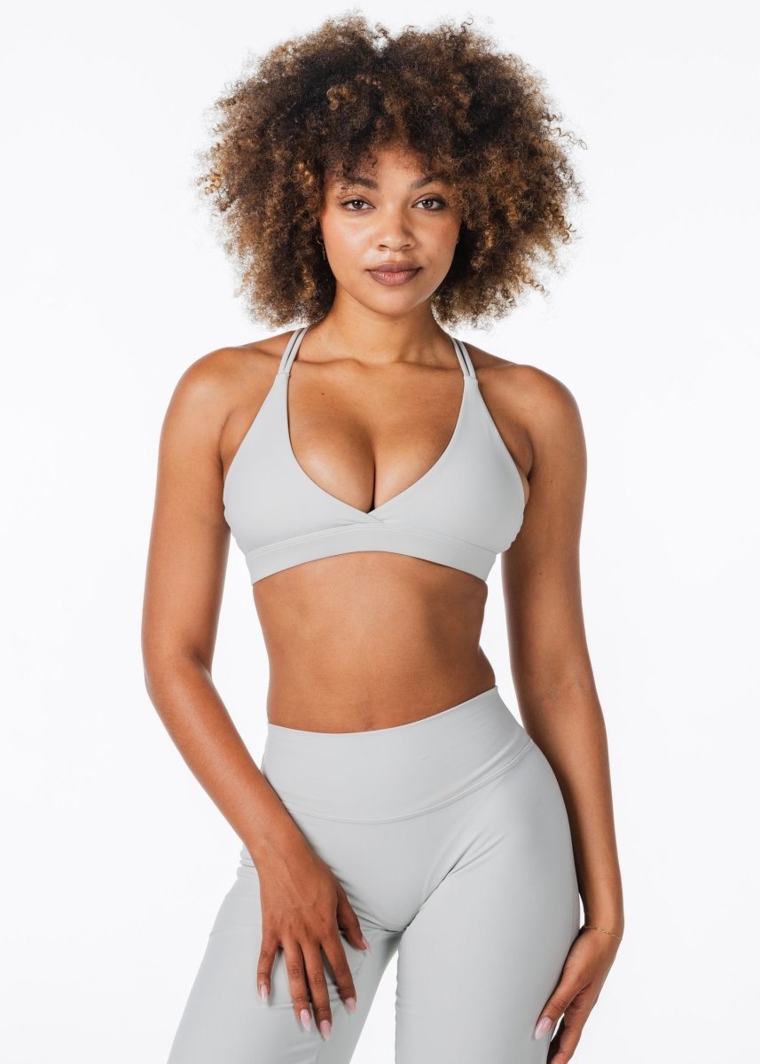 'Serenity' Crop - Light Grey - Kikiva Collection