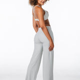 'Serenity' Crop - Light Grey - Kikiva Collection