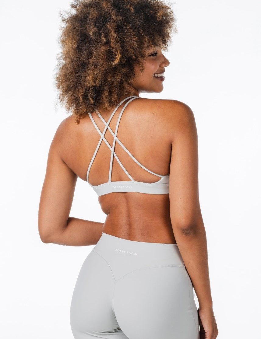 'Serenity' Crop - Light Grey - Kikiva Collection