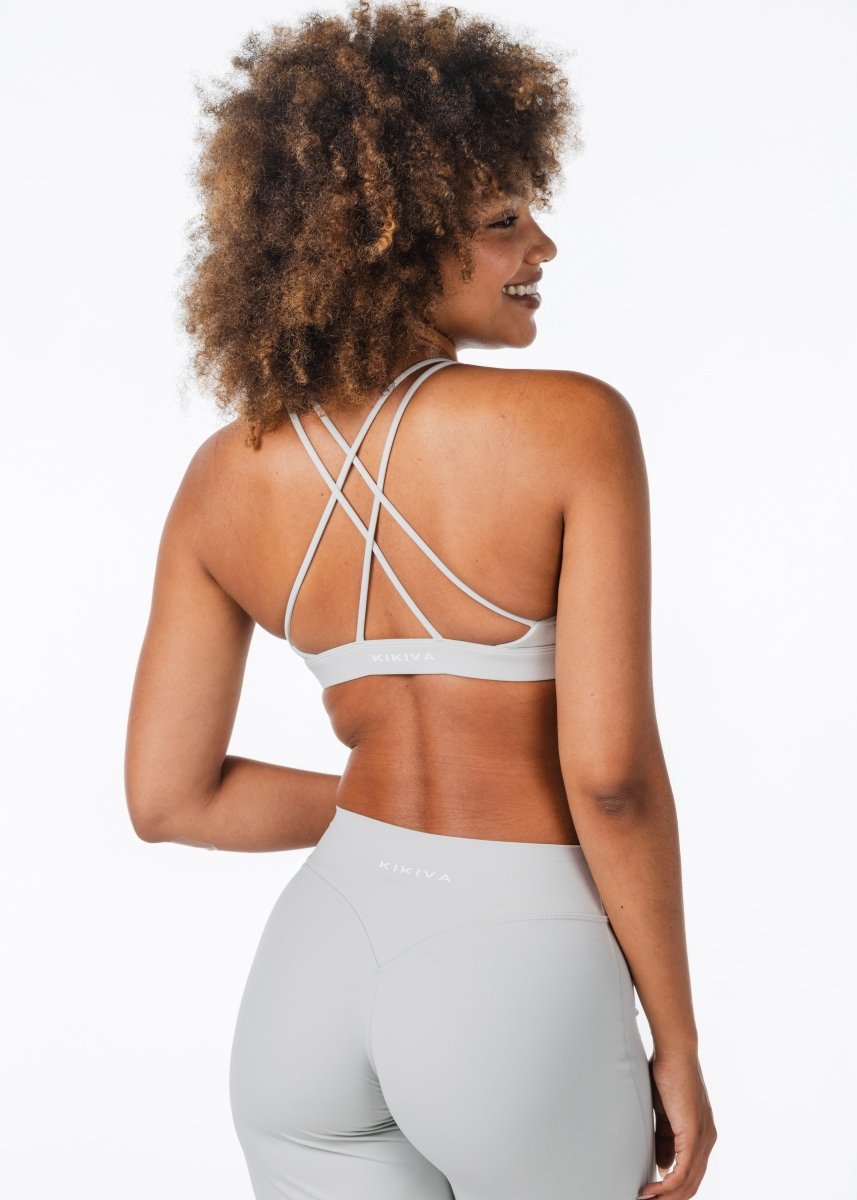 'Serenity' Crop - Light Grey - Kikiva Collection