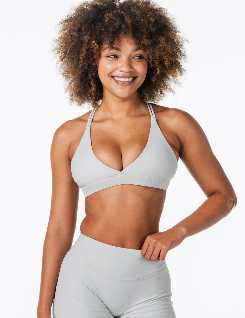 'Serenity' Crop - Light Grey - Kikiva Collection