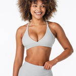 'Serenity' Crop - Light Grey - Kikiva Collection