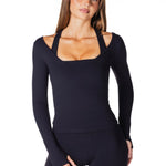 Sienna Long Sleeve - Black - Kikiva Collection