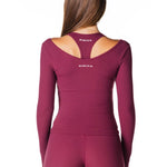 Sienna Long Sleeve - Burgundy - Kikiva Collection