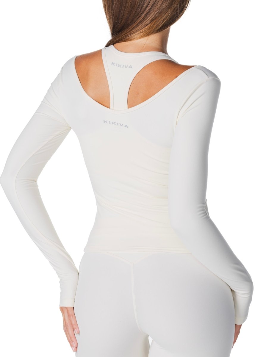 Sienna Long Sleeve - Cream - Kikiva Collection