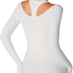 Sienna Long Sleeve - Cream - Kikiva Collection