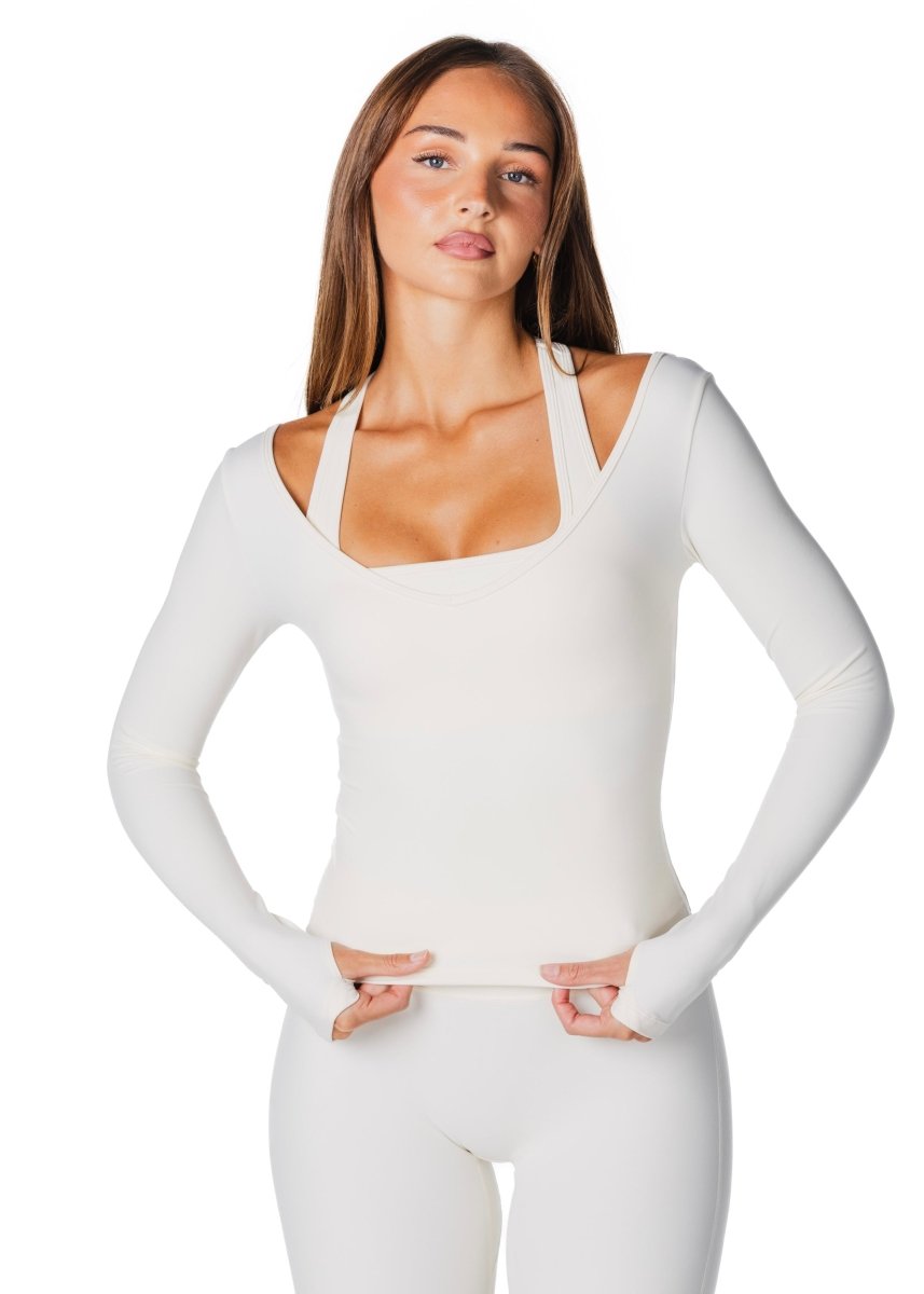 Sienna Long Sleeve - Cream - Kikiva Collection