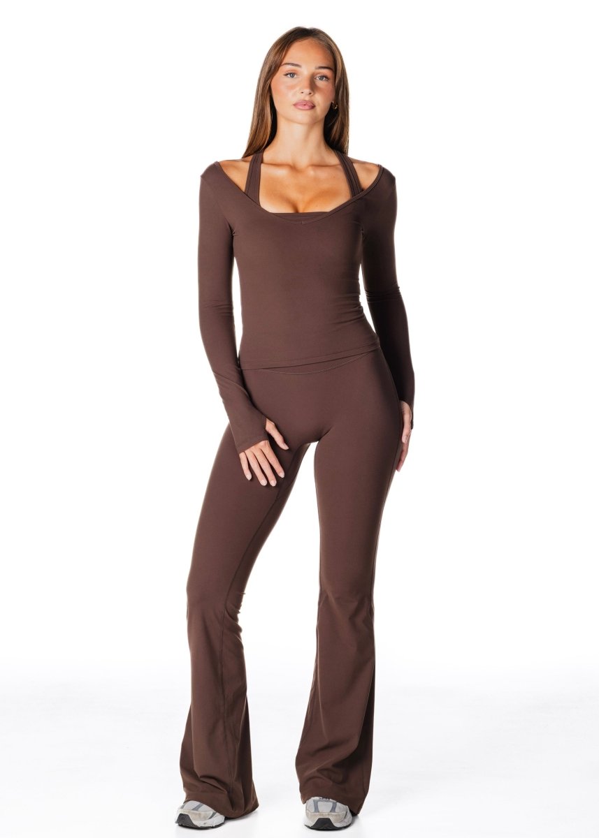 Sienna Long Sleeve - Dark Choc - Kikiva Collection