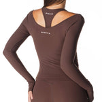 Sienna Long Sleeve - Dark Choc - Kikiva Collection