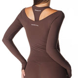 Sienna Long Sleeve - Dark Choc - Kikiva Collection