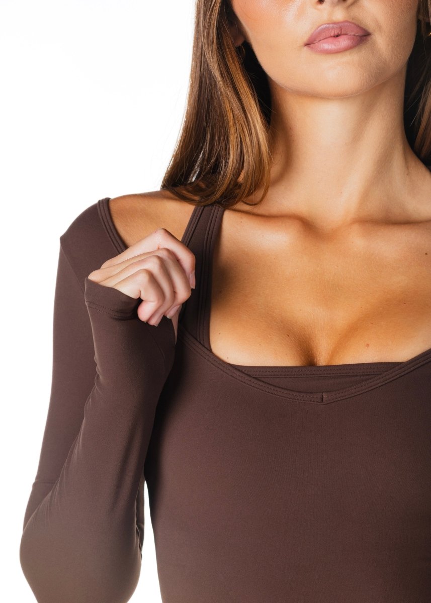 Sienna Long Sleeve - Dark Choc - Kikiva Collection