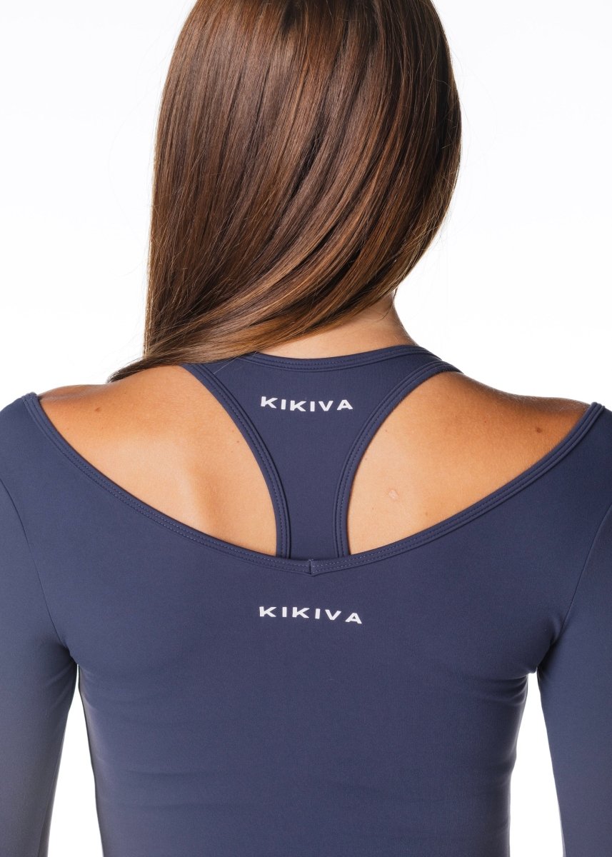 Sienna Long Sleeve - Navy - Kikiva Collection