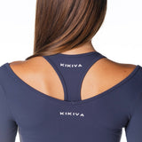 Sienna Long Sleeve - Navy - Kikiva Collection
