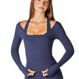 Sienna Long Sleeve - Navy - Kikiva Collection