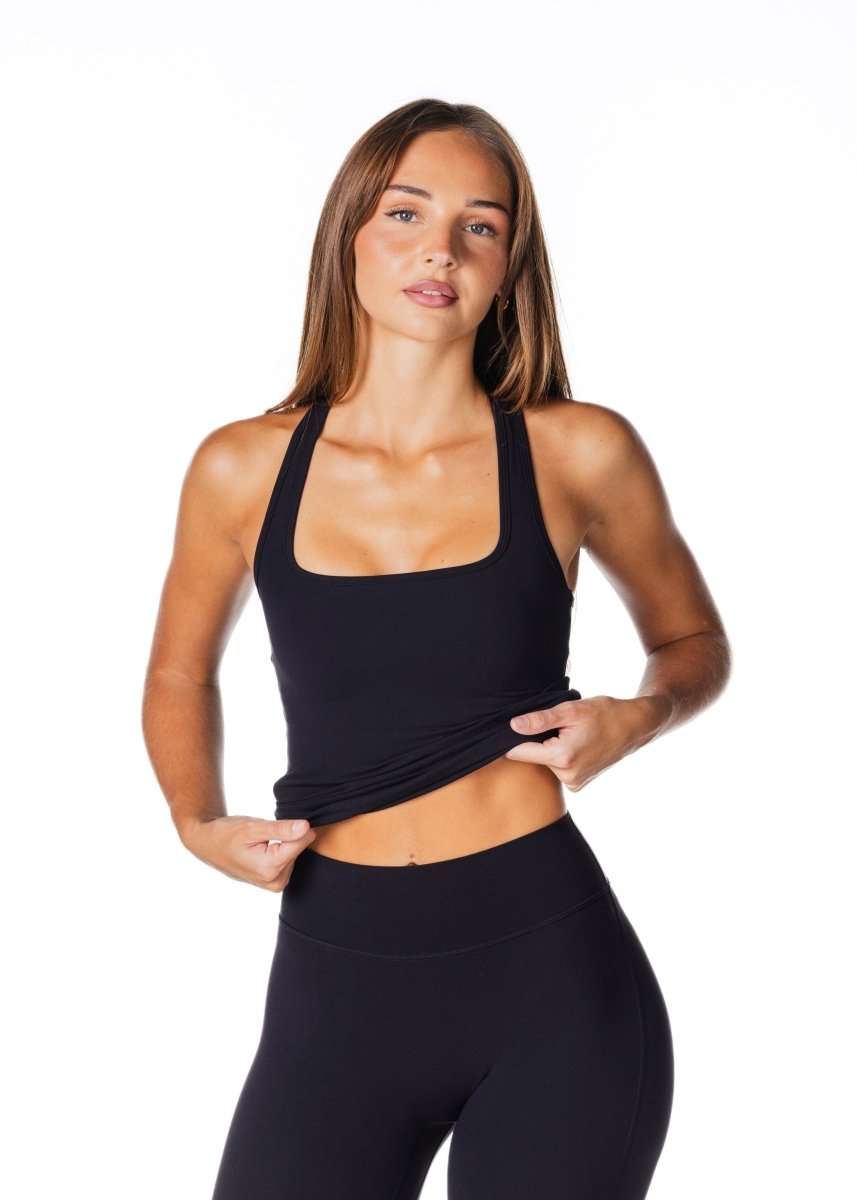 Sienna Singlet - Black - Kikiva Collection