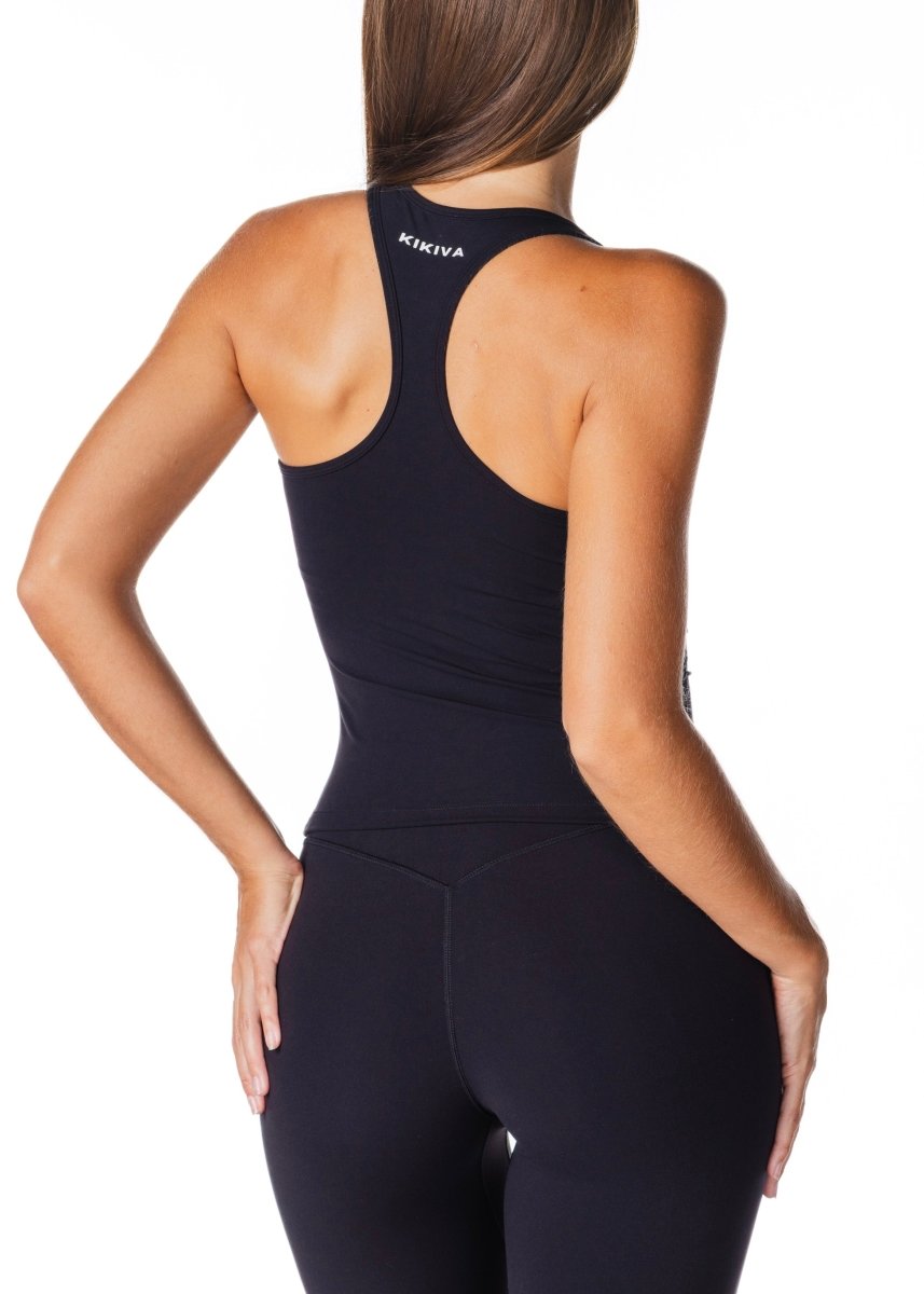 Sienna Singlet - Black - Kikiva Collection