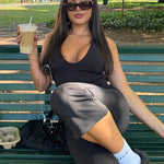 'Sophie' Bobbi Tank - Black - Kikiva Collection