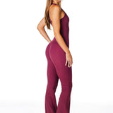 TALL Capsule Flares - Burgundy - Kikiva Collection