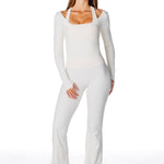 TALL Capsule Flares - Cream - Kikiva Collection