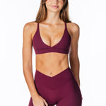 TALL Cross Over 'Flow' Flares - Burgundy - Kikiva Collection