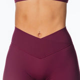 TALL Cross Over 'Flow' Flares - Burgundy - Kikiva Collection