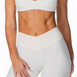 TALL Cross Over 'Flow' Flares - Cream - Kikiva Collection