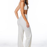 TALL Cross Over 'Flow' Flares - Cream - Kikiva Collection