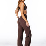 TALL Cross Over 'Flow' Flares - Dark Choc - Kikiva Collection