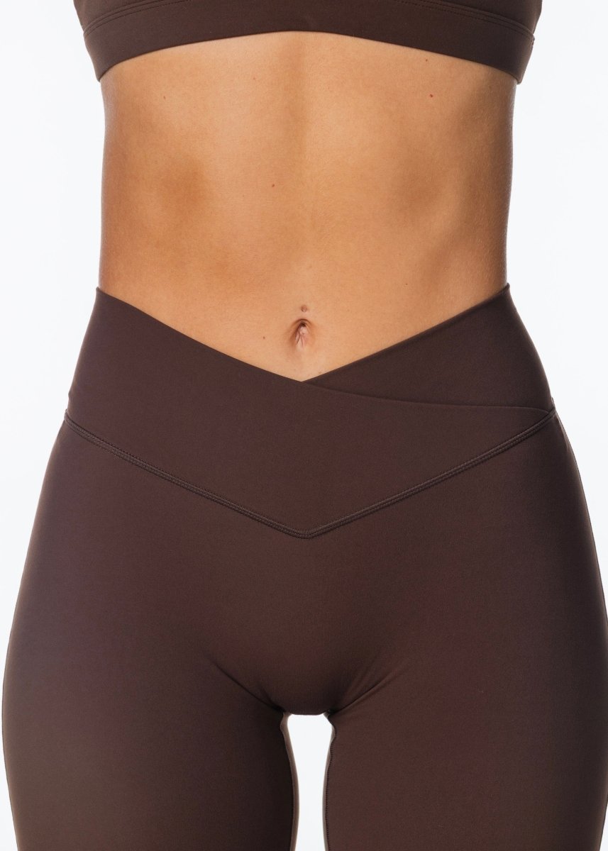 TALL Cross Over 'Flow' Flares - Dark Choc - Kikiva Collection