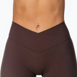 TALL Cross Over 'Flow' Flares - Dark Choc - Kikiva Collection