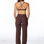 TALL Cross Over 'Flow' Flares - Dark Choc - Kikiva Collection