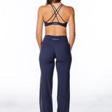 TALL Cross Over 'Flow' Flares - Dark Navy - Kikiva Collection