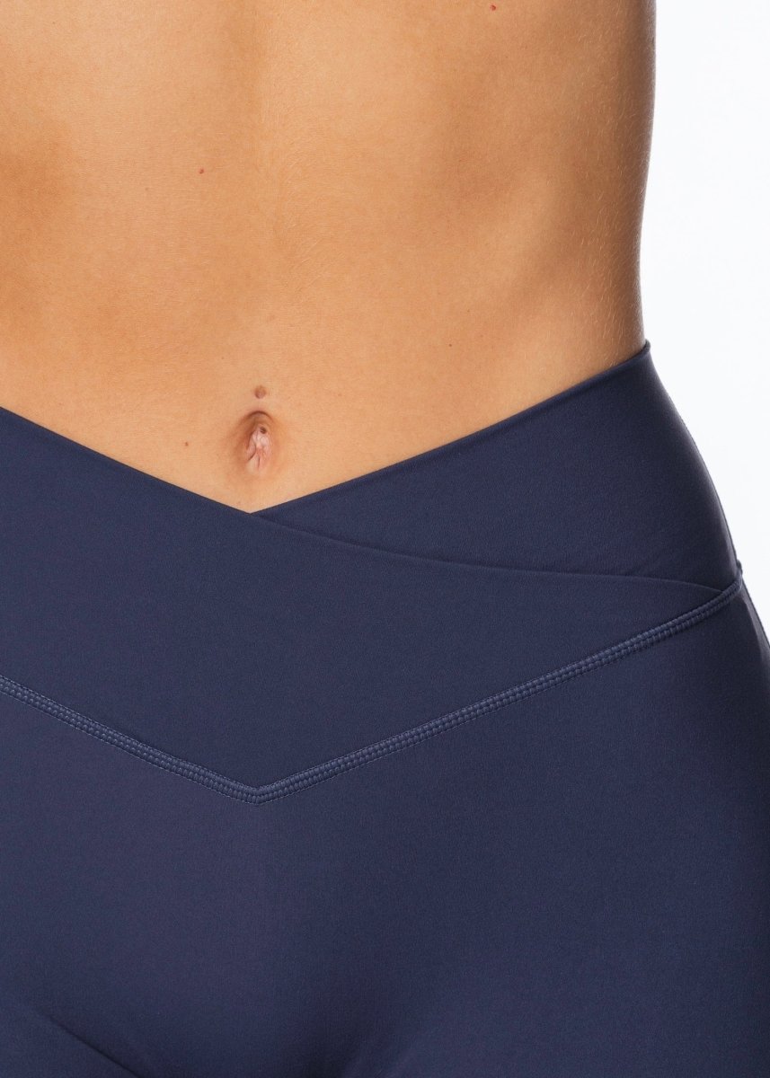TALL Cross Over 'Flow' Flares - Dark Navy - Kikiva Collection
