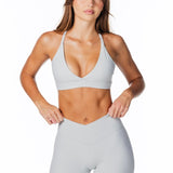 TALL Cross Over 'Flow' Flares - Light Grey - Kikiva Collection