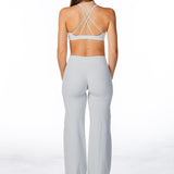 TALL Cross Over 'Flow' Flares - Light Grey - Kikiva Collection