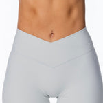 TALL Cross Over 'Flow' Flares - Light Grey - Kikiva Collection