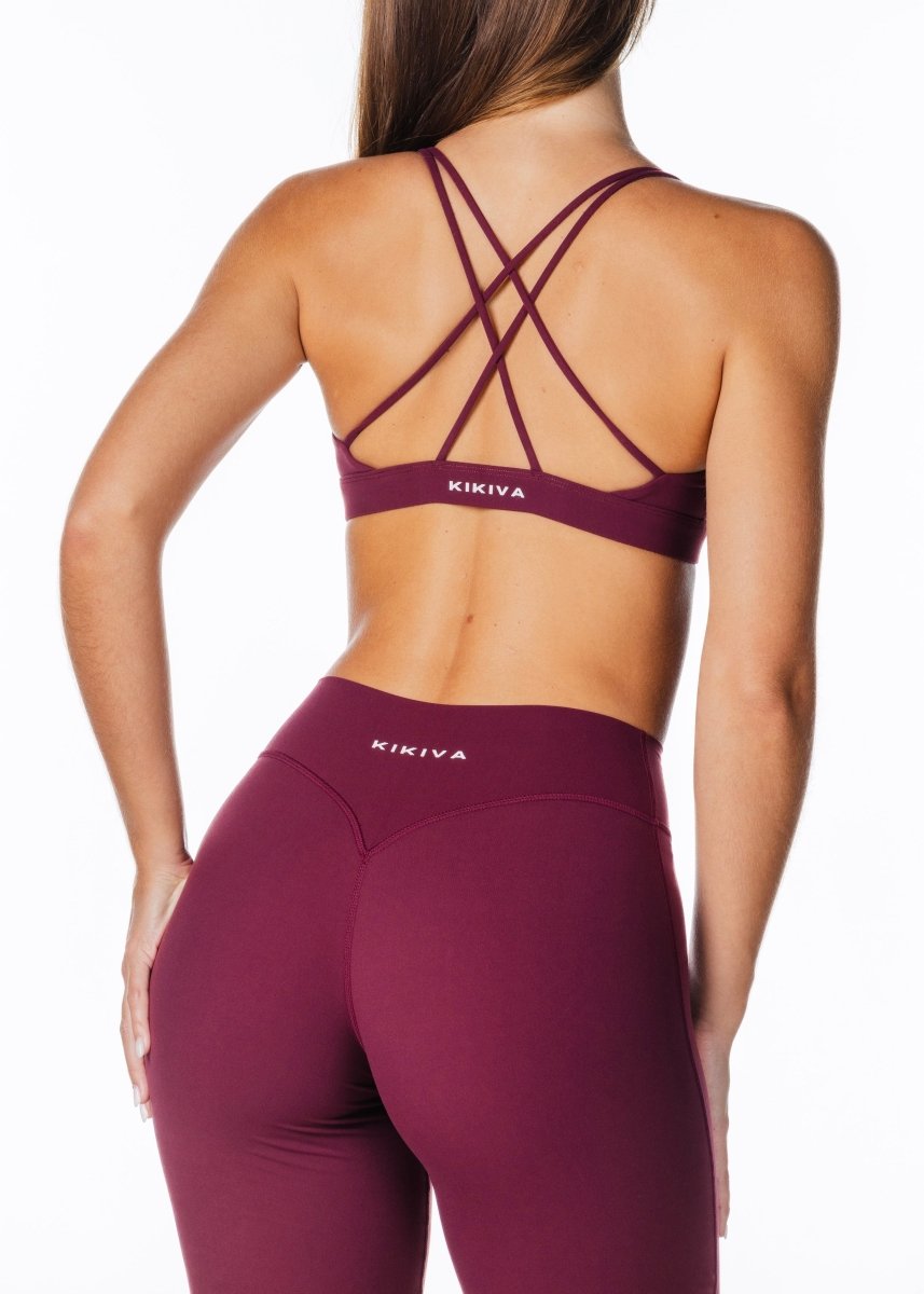 TALL 'Flow' Flares - Burgundy - Kikiva Collection