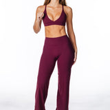 TALL 'Flow' Flares - Burgundy - Kikiva Collection