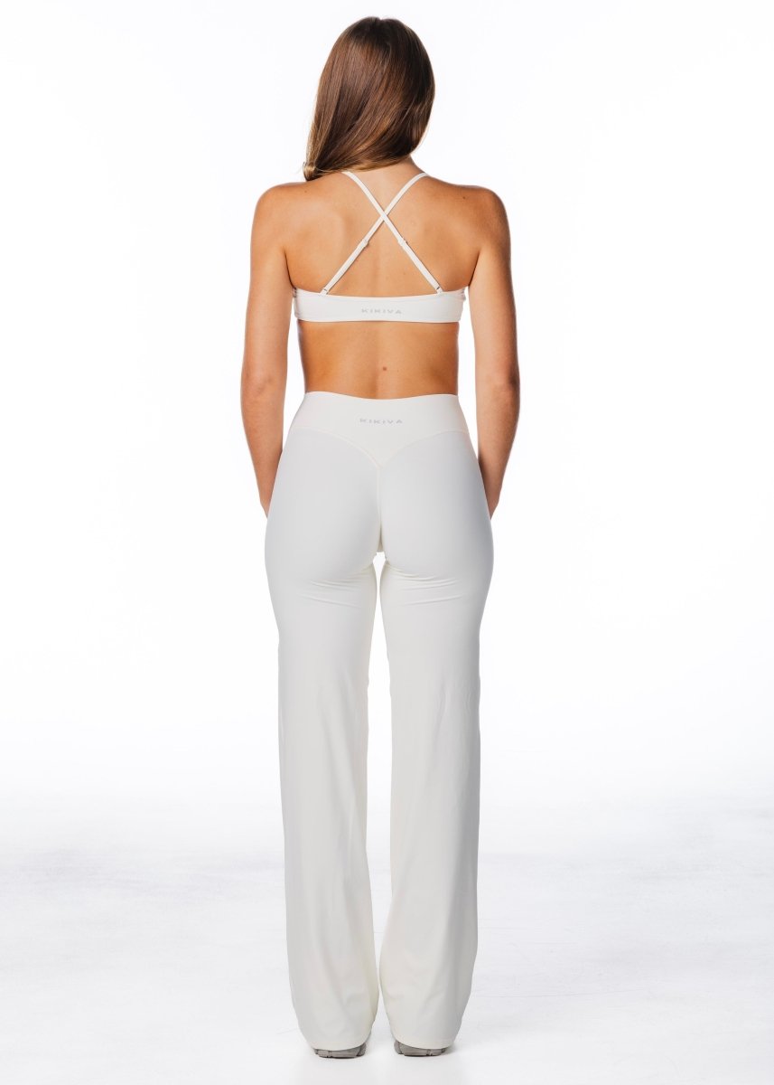 TALL 'Flow' Flares - Cream - Kikiva Collection