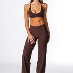 TALL 'Flow' Flares - Dark Choc - Kikiva Collection