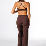 TALL 'Flow' Flares - Dark Choc - Kikiva Collection