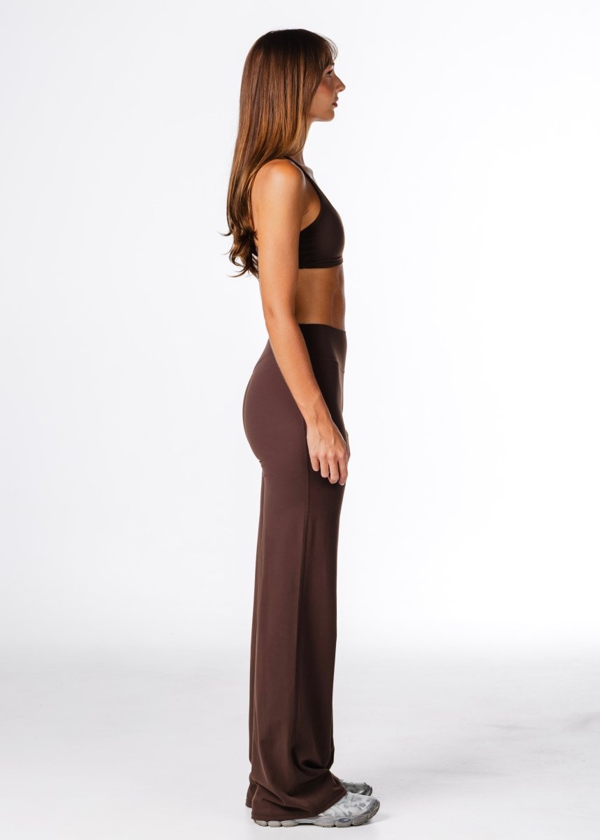 TALL 'Flow' Flares - Dark Choc - Kikiva Collection