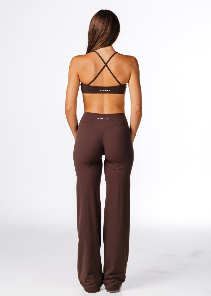 TALL 'Flow' Flares - Dark Choc - Kikiva Collection
