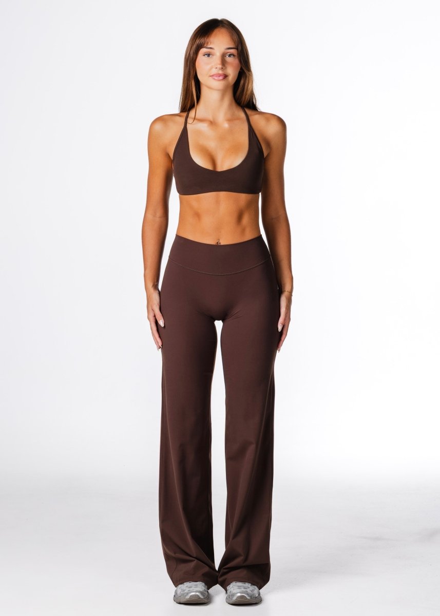 TALL 'Flow' Flares - Dark Choc - Kikiva Collection