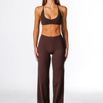 TALL 'Flow' Flares - Dark Choc - Kikiva Collection